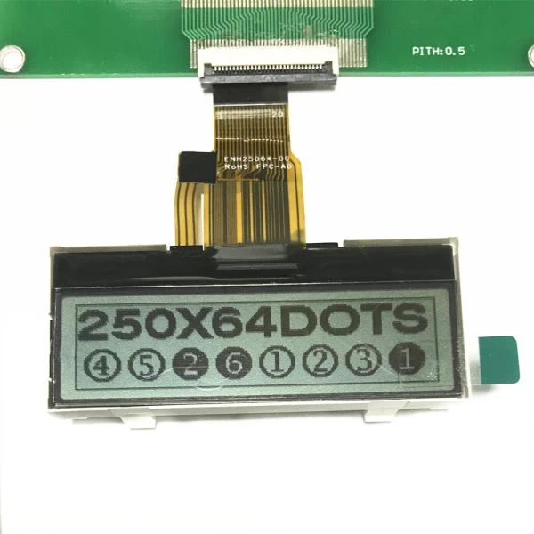 Pozadinsko osvetljenje crveno-zeleno LED 250x64 LCD ekran