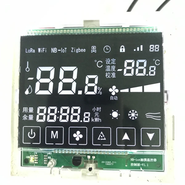 VA Tip bijelog na crnom segmentu LCD